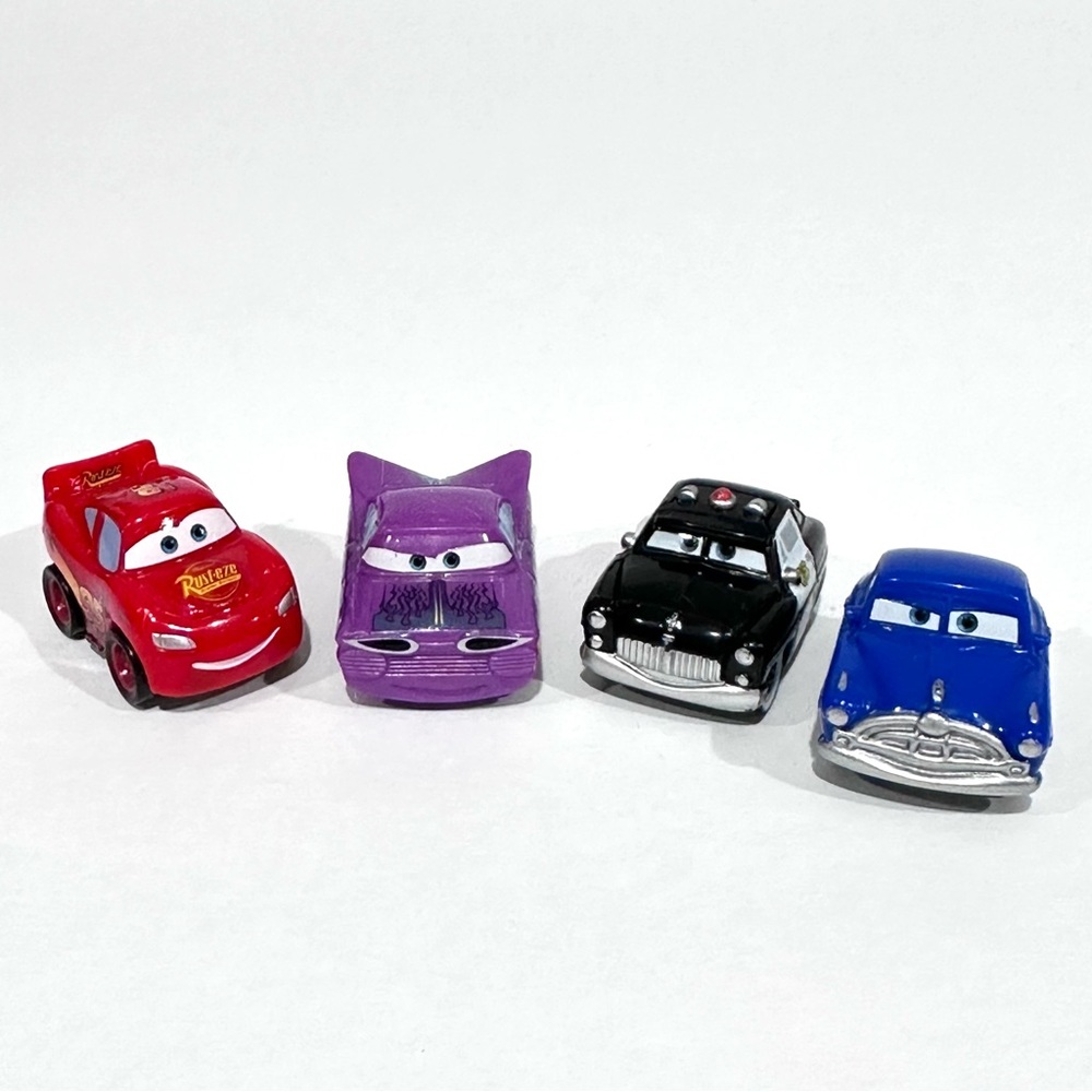 Disney Cars Micro Drifters Lightning McQueen, Ramone, Sheriff, Doc Hudson